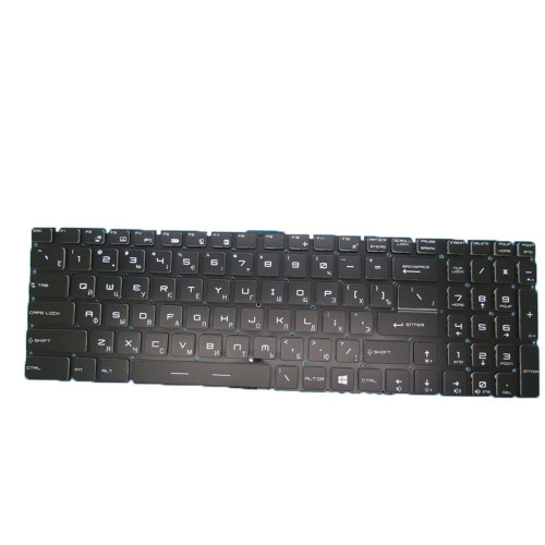 Black New Laptop Per Key RGB Backlit Keyboard For MSI GF75 Thin 8RC 8RCS 8RD 8SC Russian RU