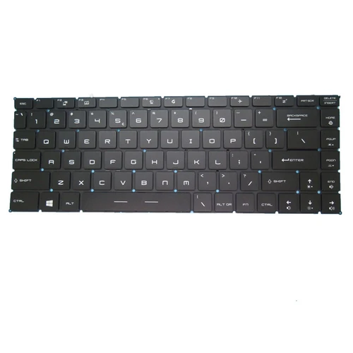Black New Laptop RGB Backlit Keyboard For MSI Creator 15M A10 A10SE A10SD A10SET English US No Frame