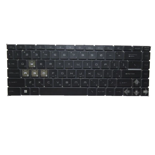 Black New Laptop No Backlit Keyboard For MSI Bravo 15 B7E B7ED Russian RU No Frame