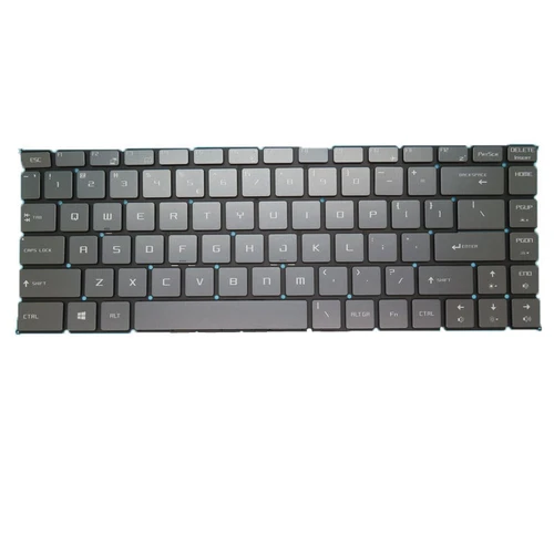 Silver New Laptop No Backlit Keyboard For MSI GF63 Thin 10S 10SC 10SCS 10SCSR 10SCX 10SCXR German GR No Frame