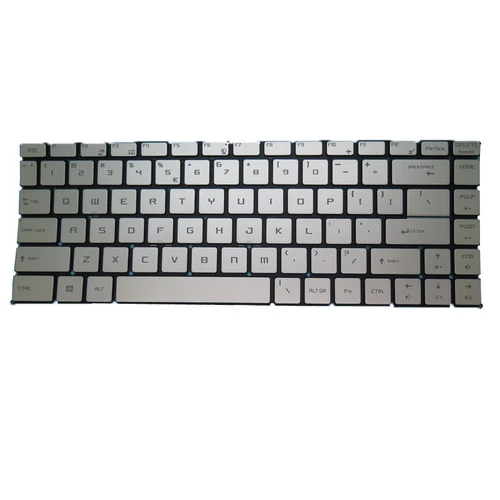 Silver New Laptop No Backlit Keyboard For MSI Thin 15 B13V B13VE B13VF English US No Frame