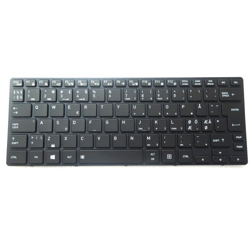 Laptop Keyboard TMB18C7600J356S G83C000K75ZK Nordic NE Black With Backlit