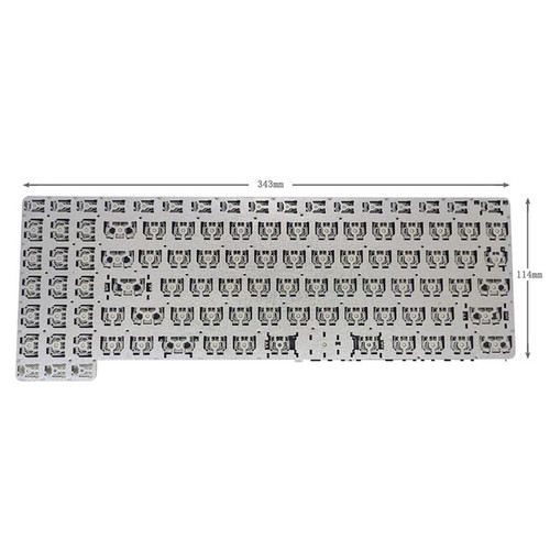 Used Laptop Keyboard For Gateway YXT-91-39 SCDY3402001 15.6 Ultra Slim Notebook Keyboard Turkey TR Gray NO Frame (Missing keycaps)