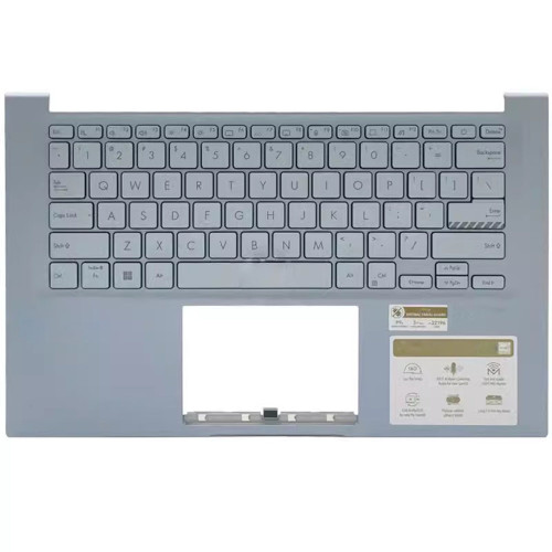 Laptop PalmRest&Keyboard For ASUS VivoBook 14 S1402IA Light blue Top Case With Backlit United States US Keyboard