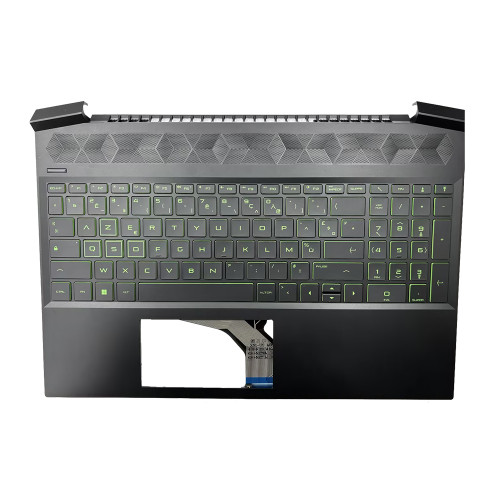 Laptop PalmRest&Keyboard For HP Pavilion Gaming 15-EC0000 L72597-051 with green backlit French FR Black new