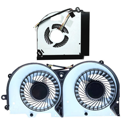 Laptop CPU GPU Fan For CLEVO P955HQ3 P955HQ1 DC5V 0.5A 4PIN A Pair New