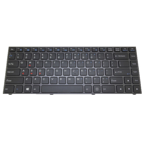 Laptop Keyboard For CLEVO N130BU N130WU N130ZU N131BU N131WU N131ZU N230WU N232WU English US Black Without Frame Without Backlit New