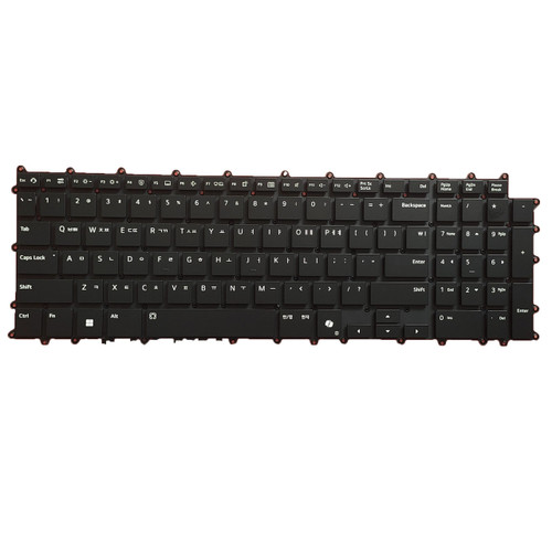 Laptop Backlit Keyboard For LG 17Z90T 17Z90TL Korean KR Black Without Frame New