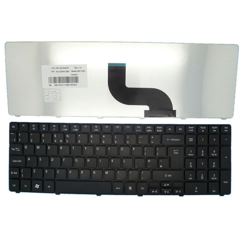 Laptop Keyboard For ACER For Aspire 5740 5740D 5740DG 5740G 5745 5745DG 5745G 5745P 5745PG 5745Z 5750 5750G 5750Z 5750ZG 5739 5739G United Kingdom UK/GB Black New