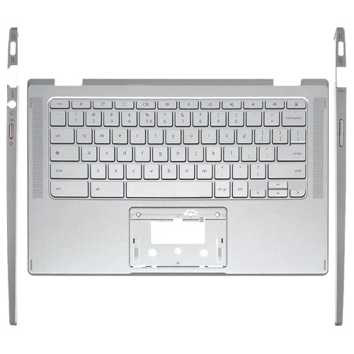 Laptop PalmRest&Keyboard For ACER Chromebook Spin 514 CP514-2H N21Q2 CP514-2H-349N CP514-2H-56QM | NX.AHBAA.00A English US Silver New
