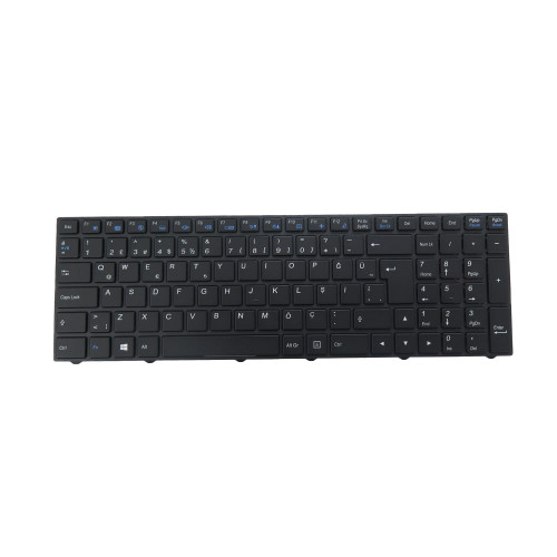 Laptop Monochrome Backlit Keyboard For CLEVO N250GU N252GU N250WU N251WU N252WU N250BU N251BU N252BU Turkey TR Black Frame New