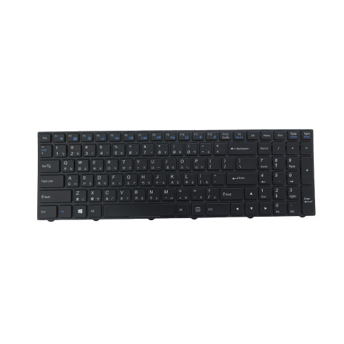 Laptop Monochrome Backlit Keyboard CVM15F23RCJ4308 6-80-N7500-020-1 Traditional Chinese TW Black Frame New
