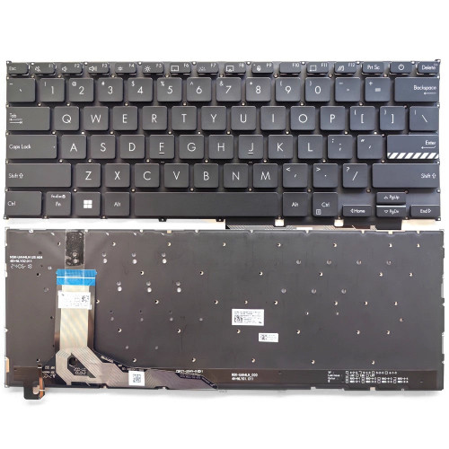 Laptop Keyboard For ASUS Vivobook Go 14 F1404GA United States US Black With Backlit
