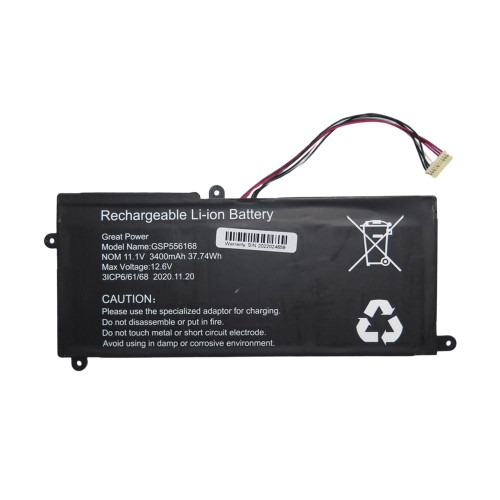 Laptop Battery GSP556168 11.1V 3400MAH 37.74WH 10PIN 7Lines