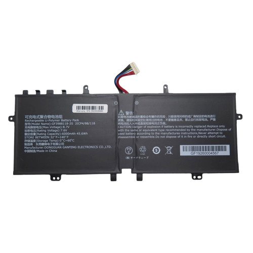 Laptop Battery GF3988118-2S 7.6V 6000MAH 45.6WH 11PIN 11Lines