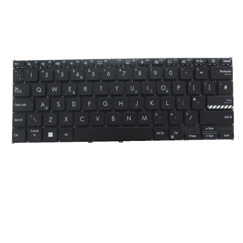 Laptop Keyboard For ASUS Vivobook 14 S1404 S1404ZA S1404VA S1404VAP Black Without Frame Without Backlit United Kingdom UK