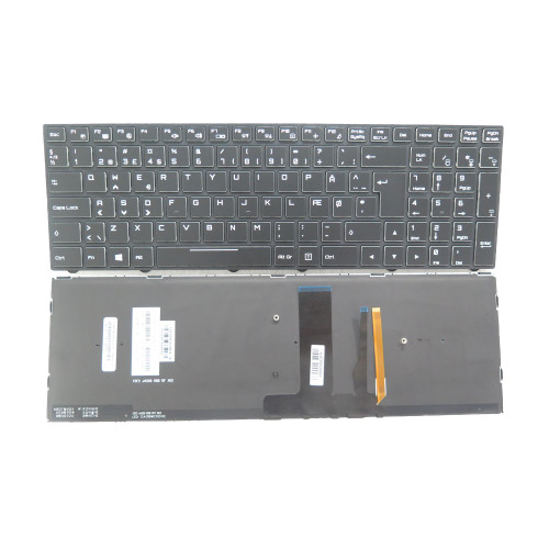 Laptop Backlit Keyboard For CLEVO N850 CVM15F2600J430M 6-80-N85H3-190-1 Belgium BE Black Frame New