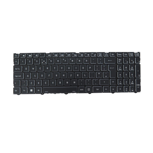 Laptop Backlit Keyboard For CLEVO CVM18H96GB9430E 6-80-NJ510-19B-1 United Kingdom UK Without Frame New