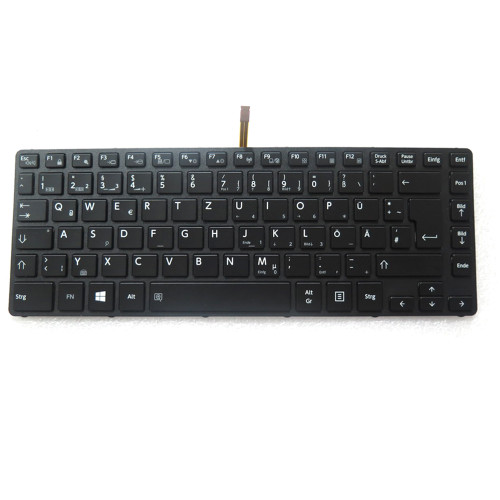 Laptop Keyboard For Toshiba Portege A30-D A30t-D Germany GR Black With Backlit Without Pointing