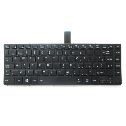 Laptop Keyboard For Toshiba Satellite Pro R40-C-10R R40-C-114 R40-C-12H R40-C-12W R40-C-13K R40-C-14L R40-C-163 R40-C-164 Italy IT Black Without Backlit&Pointing