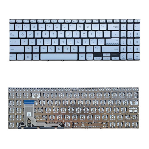 Laptop Keyboard For ASUS Vivobook Go 15 E1504TA Without Frame Silver United States US