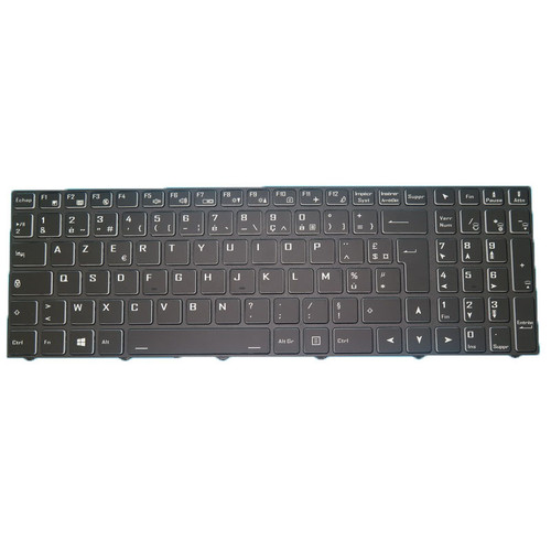 Laptop Backlit Keyboard For CVM18H96F09430E 6-80-NJ510-06B-1 French FR With Black Frame New