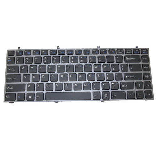Laptop Backlit Keyboard For CLEVO W230 W230SD W230SS W230ST W547 W547BL W547CZ W547CZ-T W547KU W547KW United States US Black With Gray Frame New