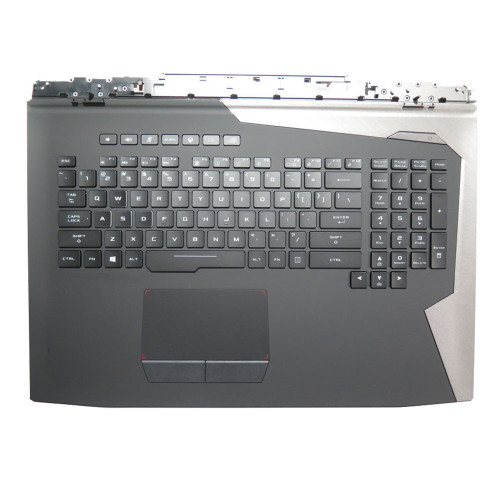 Laptop Palmrest&Keyboard For ASUS 90NR01B1-R30US0 Black and Gray Top Case With Backlit Black United States US Keyboard