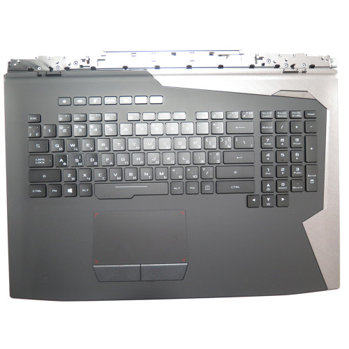 Laptop Palmrest&Keyboard For ASUS ROG G703VI Black and Gray Top Case With RGB Backlit Black Russian RU Keyboard