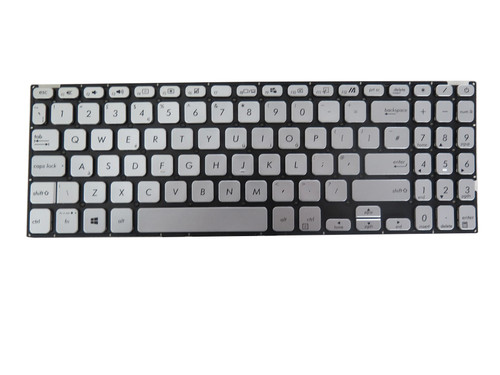 Laptop Keyboard For ASUS Y5200 Y5200DA Y5200FB Y5200FJ Y5200JB Y5200JP Y5200MA Y5200BA Y5200JA United Kingdom UK Without Frame Silver