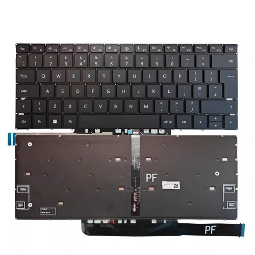 Laptop Keyboard For HUAWEI MateBook D 14 2023 MDF-X MDF-16 United Kingdom UK Black With Backlit