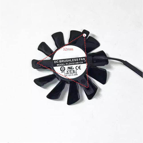 Cooling Fan For Powerlogic PLD05010B12H ZP DC12V 0.2A Hole Spacing 32mm 4PIN4Lines New