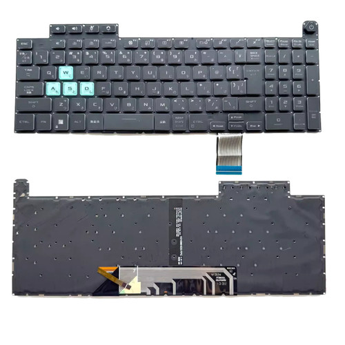 Laptop Keyboard For ASUS TUF Gaming F15 FX507ZE FX507ZI FX507ZV FX507ZV4 FX507ZU4 FX507ZI4 FX507VI FX507VU4 Black Without Frame With Colorful Backlight Japanese JP