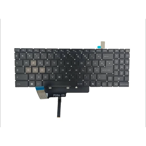 Laptop Keyboard For MSI Cyborg 15 A13VFK (MS-15K1) French FR Black New