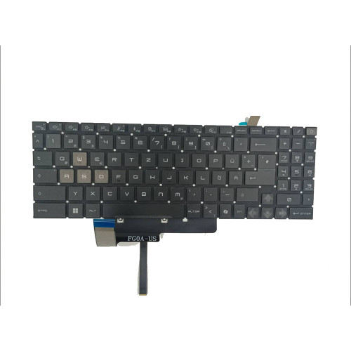 Laptop Keyboard For MSI Bravo 17 C7VFKP (MS-17LN) German GR Black New