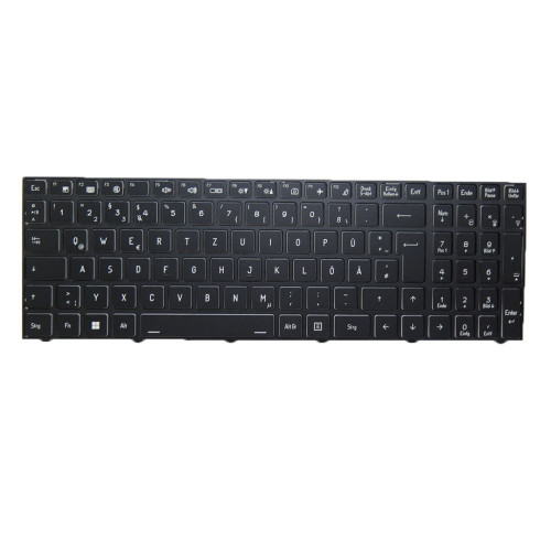 Laptop No Backlit Keyboard For CLEVO X370SNV X370SNV-G X370SNW X370SNW-G X370SNX X370SNX1-G X370SNX-D X370SNX-G German GR Black Frame New