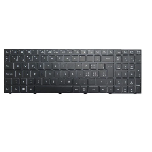 Laptop No Backlit Keyboard For CLEVO X370SNV X370SNV-G X370SNW X370SNW-G X370SNX X370SNX1-G X370SNX-D X370SNX-G Swiss SW Black Frame New