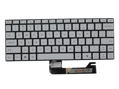 Laptop Keyboard For TFM23H63US98528 KBDR13A009-4011 White United States US Without Backlit film Without Frame