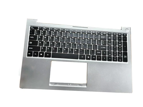Laptop PalmRest&keyboard For Nimo N171 Silver TOP Case With Backlit United States US Black keyboard