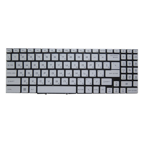 White Laptop Blue Backlit Keyboard For MSI Pulse GL76 11U 11UCK 11UDK 11UEK Russian RU 9Z.NK1BN.C4R NSK-FG0CBN 4R FG0A New