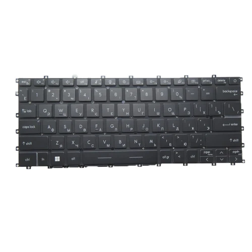 Laptop Backlit Keyboard For MSI Modern 14 H-D13M Modern 14 H D13M D13MG Russian RU Black No Frame