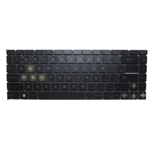 (AI Key) Laptop Blue Backlit Keyboard For MSI Thin A15 AI B8V B8VF B8VE MS-16RK Czech CZ Black Replacement Keyboard New