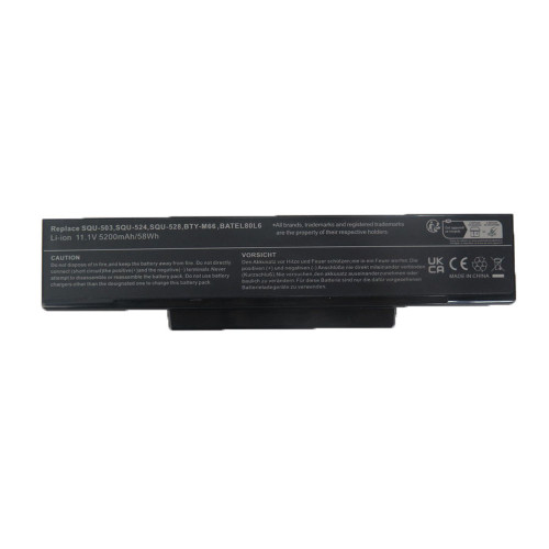 Laptop Battery For MSI GE600 PX600 CX410 CX420 CR400 CR400X CR420 BTY-M66 11.1V 49WH 4400mAh New