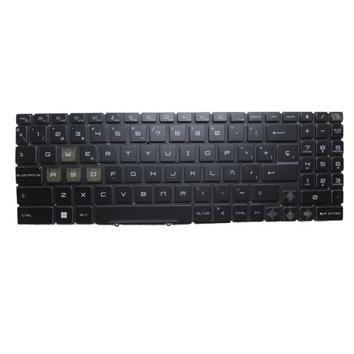 Laptop No Backlight Keyboard For MSI Pulse 15 17 B13VGK B13VFK Spanish SP Black No Frame New