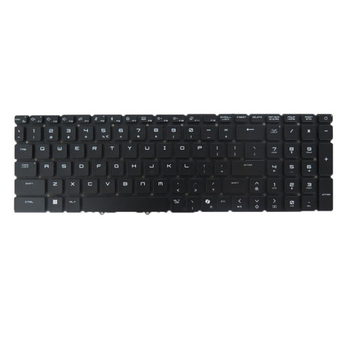 Laptop Per-Key RGB Backlit Keyboard For MSI NSK-FG5CBN 1D 9Z.NMUBN.C1D S1N3EUS2U4D10 S1N-3EUS2U4-D10 English US Black Without Frame New