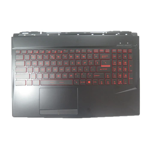New Laptop Black PalmRest&US Backlit Keyboard Red Word For MSI GL63 9RC 9RCX 9RDS 9SC 9SD 9SE English US