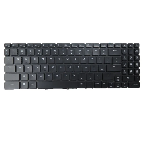 Laptop Per Key RGB Backlit Keyboard For MSI Titan GT77 HX 13V 13VI 13VH United Kingdom UK/GB Black No Frame New