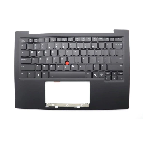 Laptop PalmRest&keyboard For Lenovo ThinkPad X1 Carbon 13th Gen (Type 21NS, 21NT) English US 5M11Q55935 5M11Q55972 With Backlit FingerPrint Reader WLAN Black New