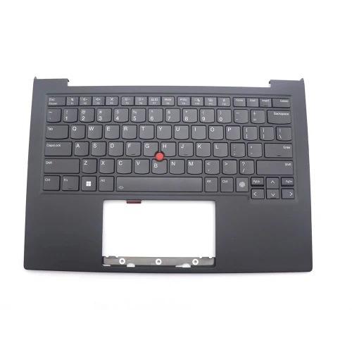 Laptop PalmRest&keyboard For Lenovo ThinkPad X1 Carbon 12th Gen English US 5M11N61162 5M11N61199 With Backlit FingerPrint Reader Black WWAN New