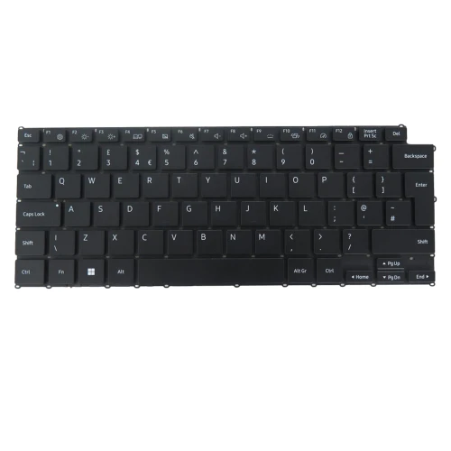 Laptop Keyboard For Samsung Galaxy Book2 14 NP641BEF 641BEF United Kingdom UK/GB With 2-Zone RGB Backlit BA59-04694A Black New